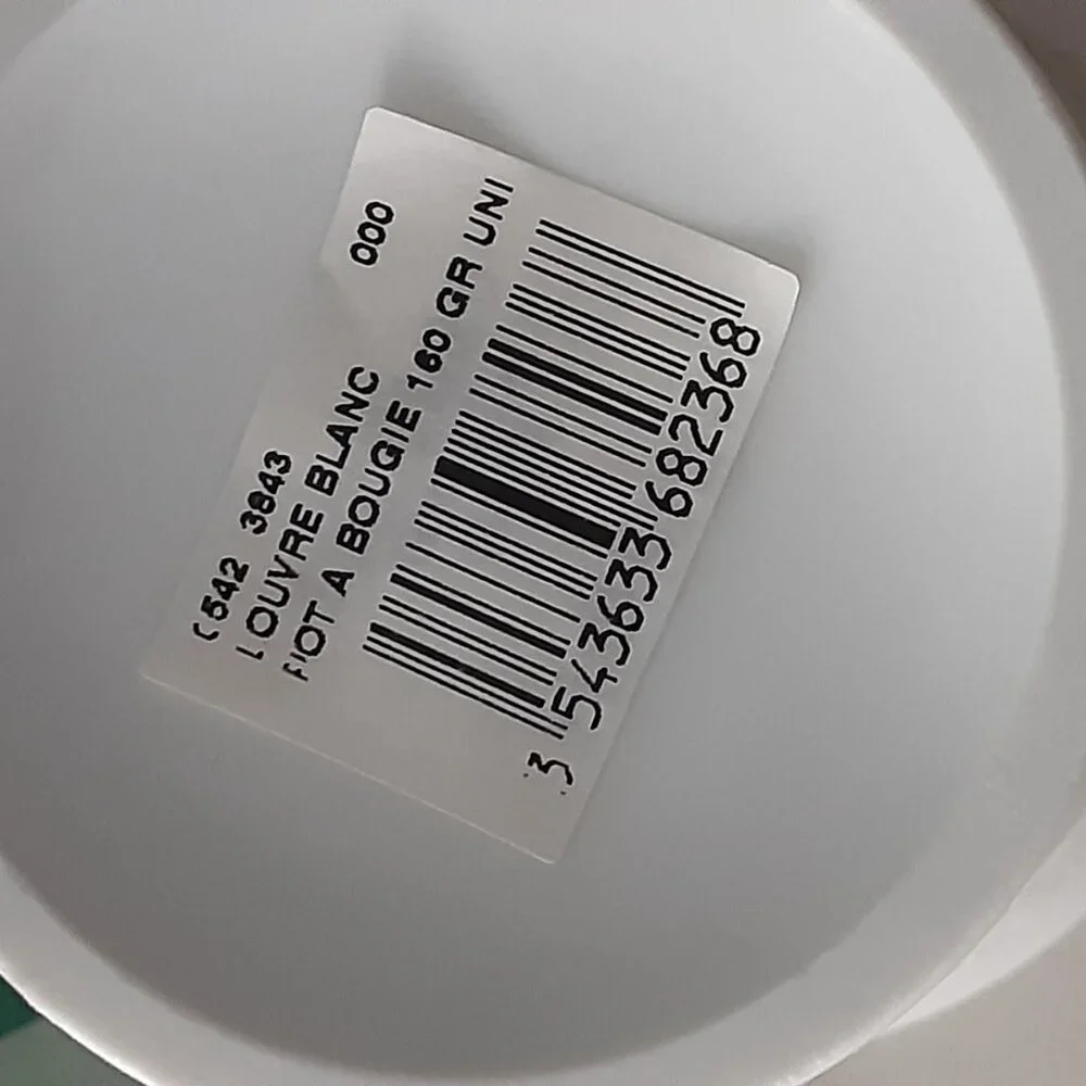Bernardaud Bougie Porcelain Tumbler Candle - made in France  -NEW